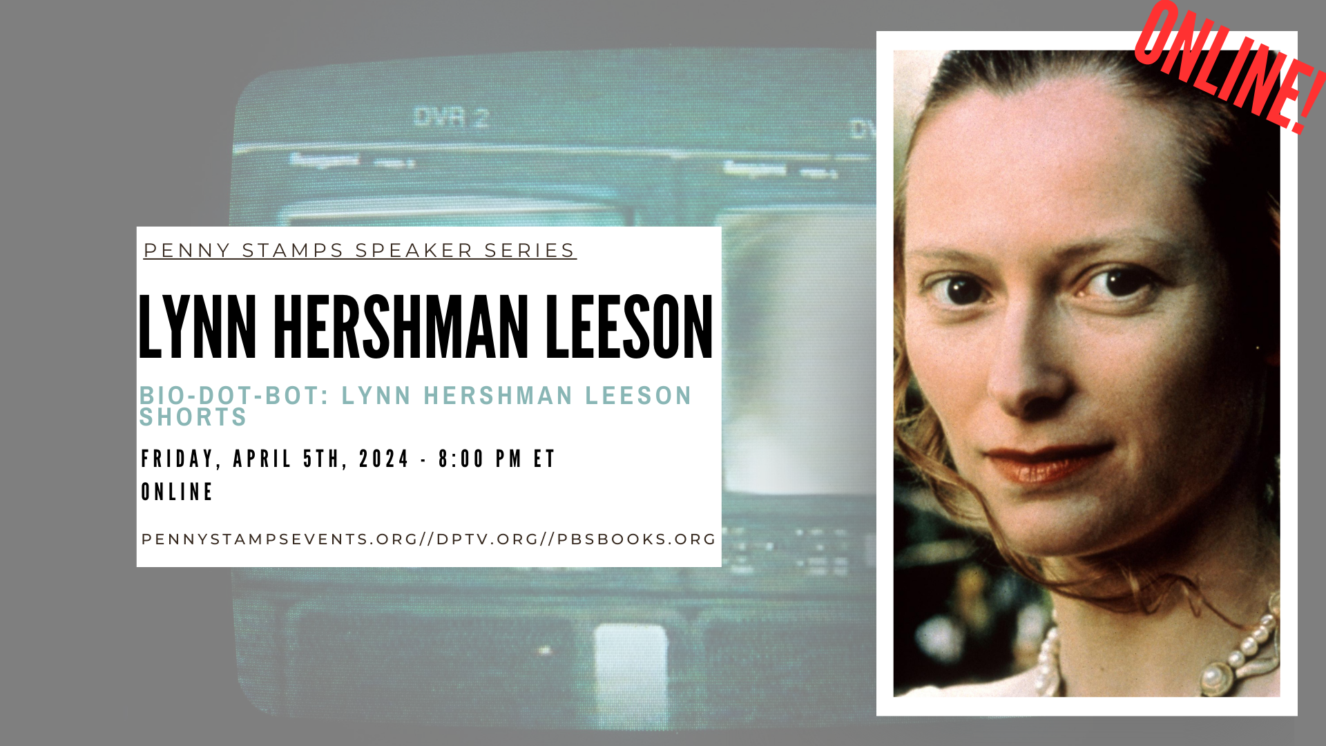 Lynn Hershman Leeson - Penny Stamps event info