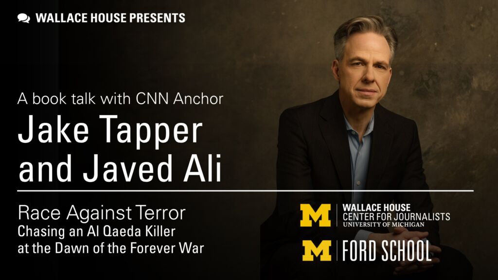 Wallace House Presents: A book talk with Jake Tapper & Javed Ali